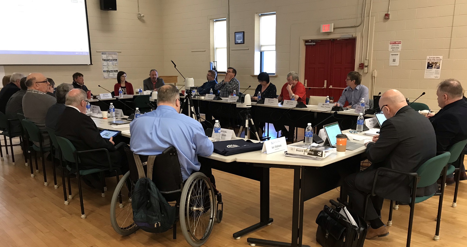 Trustees gathered in St. John's April 13 and 14 to conduct District business
