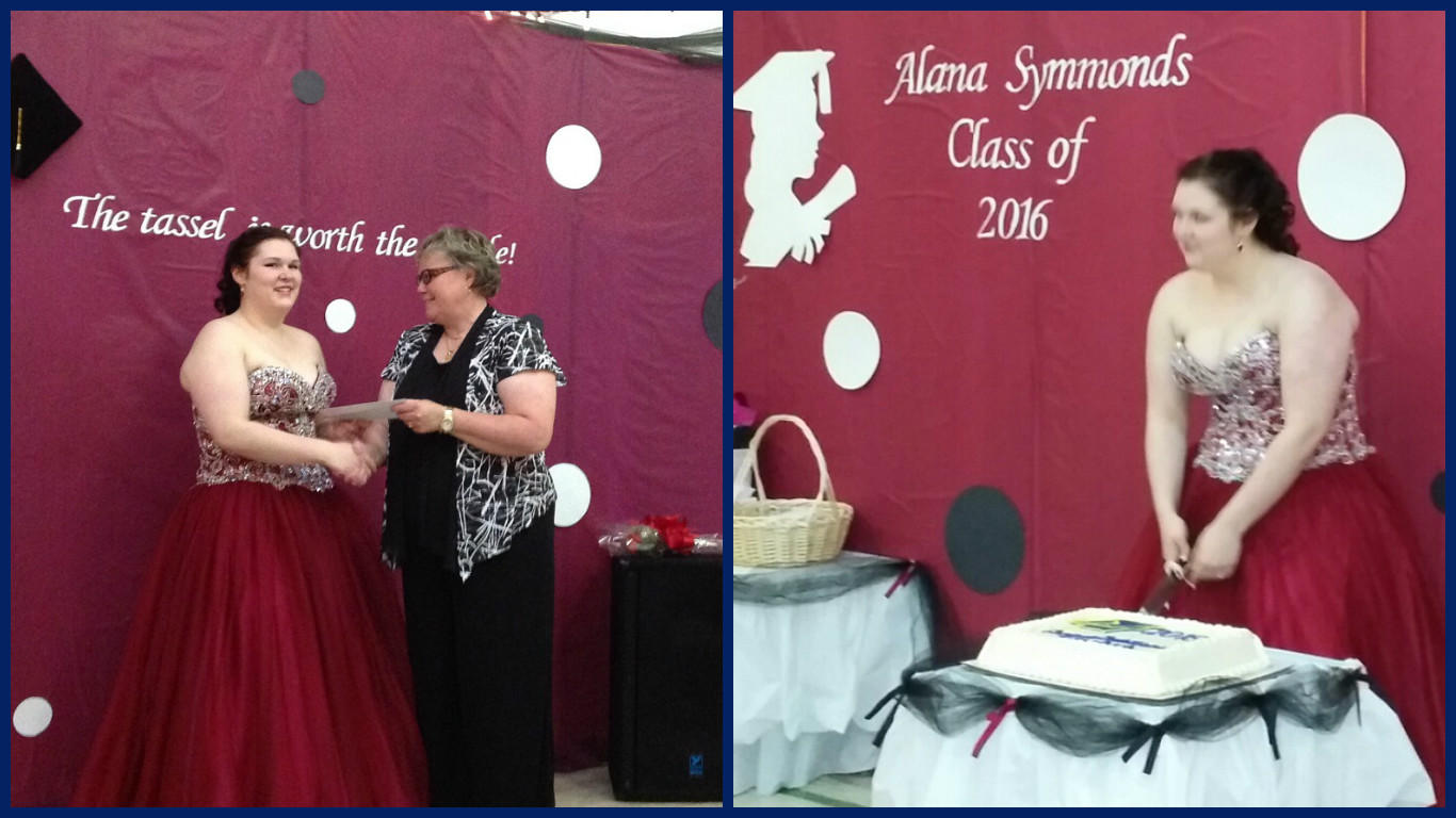 Grade 12 graduate Alana Symmonds (Photo credit: Nada Borden)