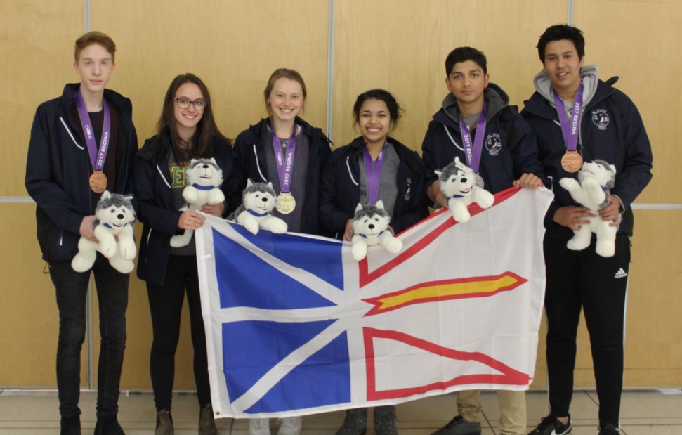 Science Team NL (L to R): Kurtis Collins, Clara Phillips, Nora Boone, Noha Shehata, Aaron Sarkar, and Nisarg Dave (Photo credit: @EasternNLSci Twitter)