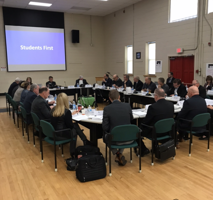 Board of Trustees during the October, 2019 meetings.