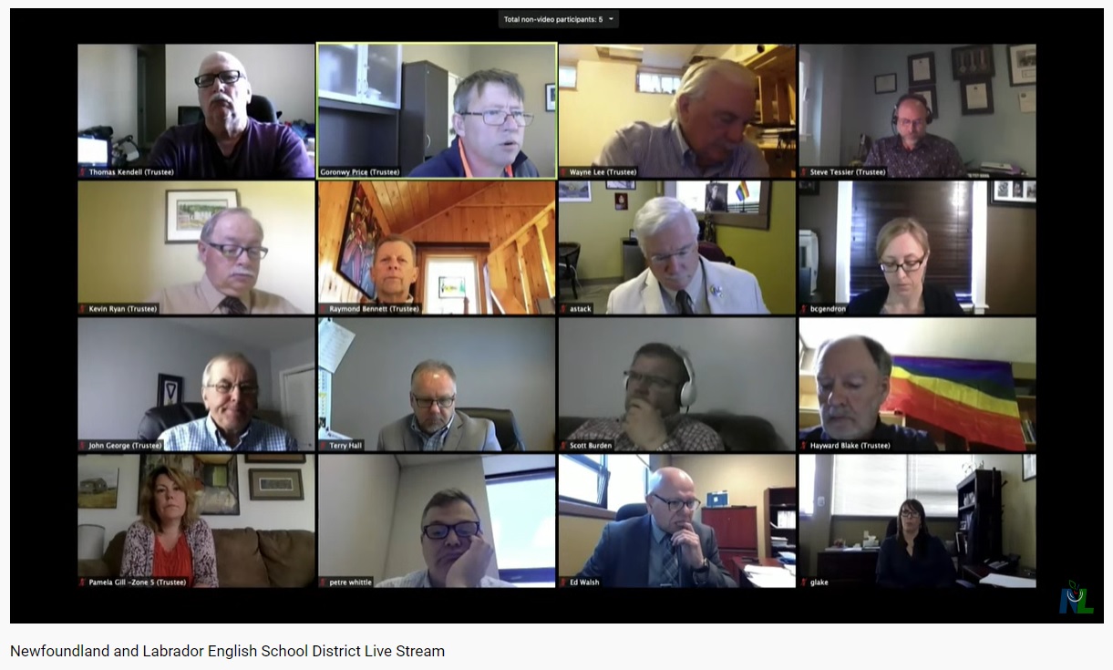 File photo of Trustees during their June, 2020 Virtual Public Meeting File photo of Trustees during their June, 2020 Virtual Public Meeting