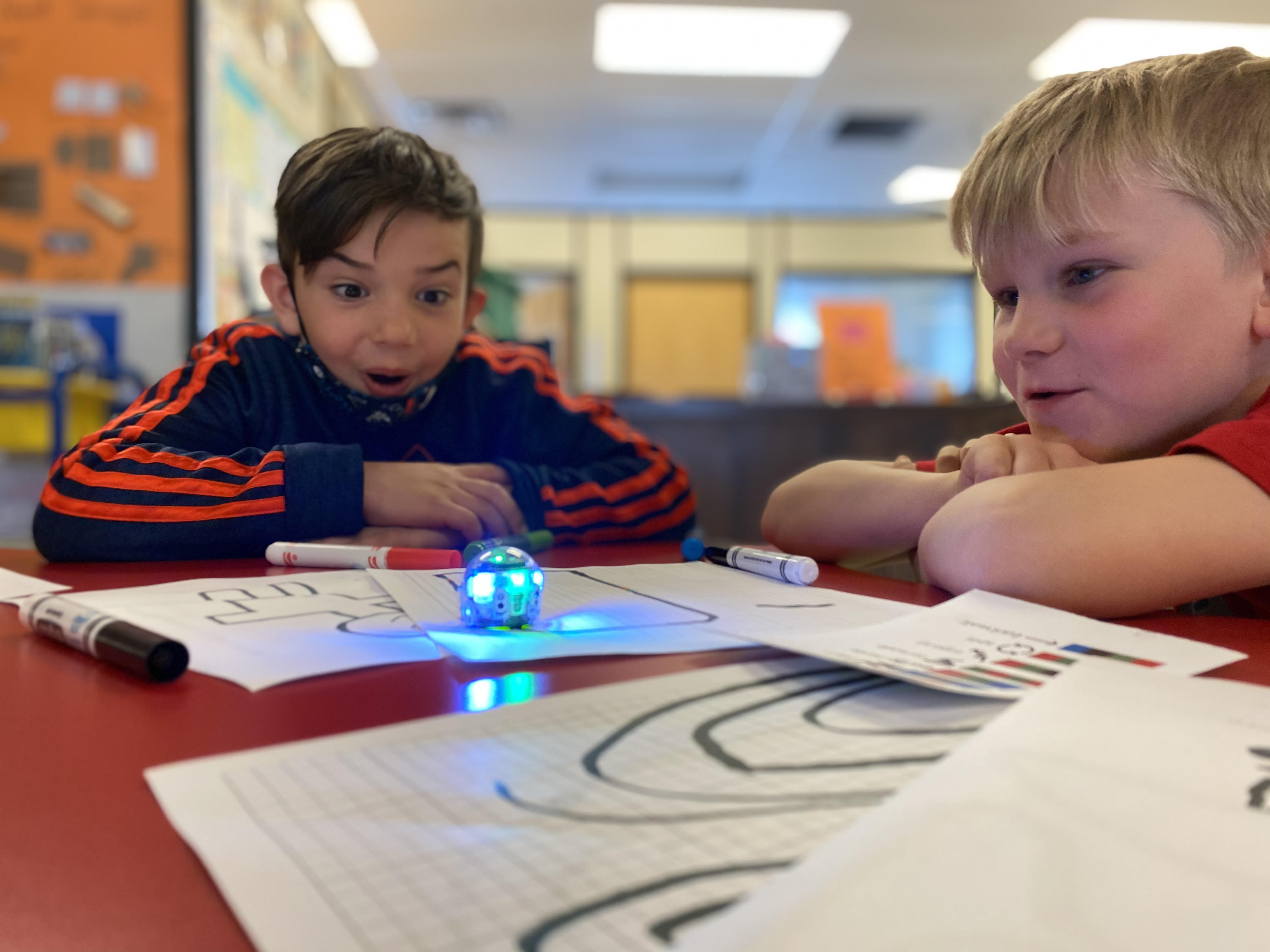 Students at Hazelwood Elementary learn about coding through ?hands on? experience - a key element of the District?s Deep Learning initiative.