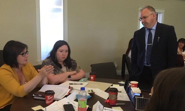 Mr. Terry Hall meeting with District staff in 2019